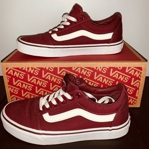Old Skool Burgundy Vans